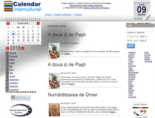 Tablet Screenshot of calendarintercultural.ro